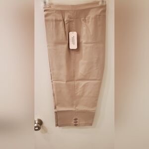 Allison Daley Tan Pants Capri Pants Plus Size 20W NEW